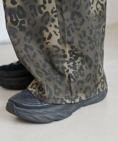 WEGO レオパードワイドストレートパンツ
