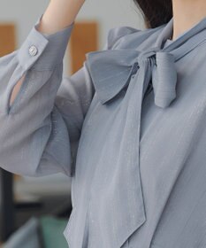 Tiaclasse L 【2WAY取り外しリボン付き】リボンタイラメシフォンワンピース