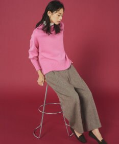 組曲 S ネコアシツィード ワイドパンツ