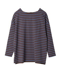 earth music&ecology バック釦ボーダーチュニック