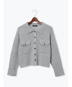 Te chichi メランジ衿ニットジャケット