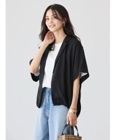 AMERICAN HOLIC ドロスト開襟ニュアンスジャケット