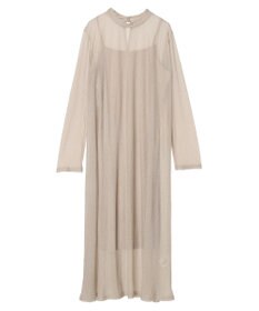 earth music&ecology ＳＥＴ２点シアーワンピース＋ペチワンピース