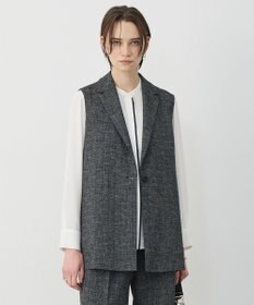 ICB L 【先行予約】 ミックスブッチャー バックスリットジレ