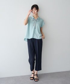 YECCA VECCA 2wayストライプリボンブラウス