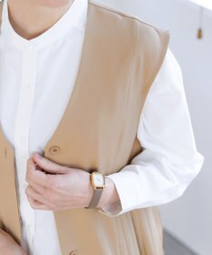 Tiaclasse 【洗える】ジレワンピース