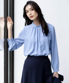 ANY SIS 【洗える】フリルネックスタンド ブラウス