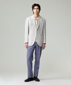 J.PRESS MEN 【ウォッシャブル可】コンフォートストレッチリネン スラックス