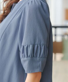 Tiaclasse L 【洗える】ギャザーランタンスリーブワンピース