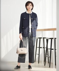 J.PRESS LADIES 【洗える・吸水速乾】 ライトアムンゼンドットPT リボン ブラウス