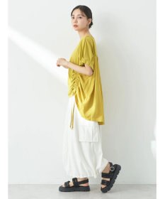 earth music&ecology ドロストギャザードッキングＴシャツ