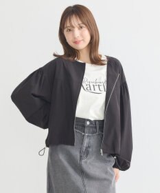 earth music&ecology ノーカラーボリュームブルゾン