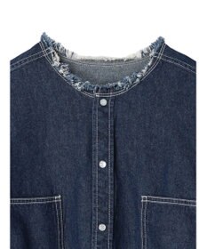 earth music&ecology スクエアデニムシャツ