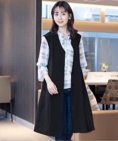 Tiaclasse 【洗える】ジレワンピース