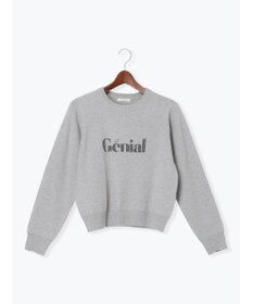 Te chichi ラインストーンレタードニットプルオーバー