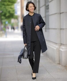 J.PRESS LADIES S 【2way】VINAジェットオックス ノーカラー コート