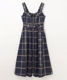 GRACE CONTINENTAL ロープチェックワンピース