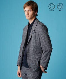 JOSEPH ABBOUD 【洗える/UV/エコ撥水/26SSモデル登場】ライトウェーブライト ジャケット グレー系2