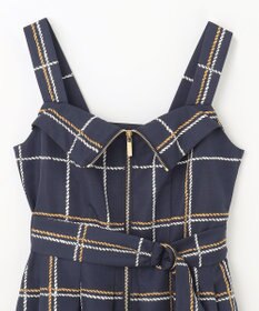 GRACE CONTINENTAL ロープチェックワンピース