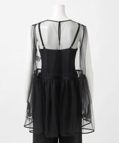 23区 【GOLD LABEL/見上愛さん着用】チュール ペプラムブラウス