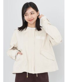 earth music&ecology パーカー付きミリタリーブルゾン