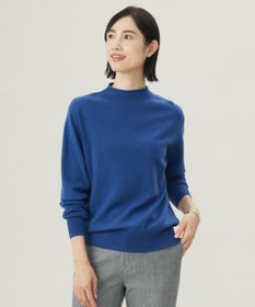 J.PRESS LADIES S 【洗える】CASHMERE BLEND スタンドカラー ニット