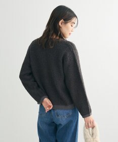 Green Parks ループ編み金釦ニットカーディガン