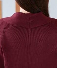 Tiaclasse 【洗える】リブ編み着流しカーディガン