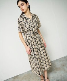 GRACE CONTINENTAL パームモチーフシャツワンピース