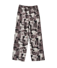 YECCA VECCA アブストラクト柄ワイドパンツ