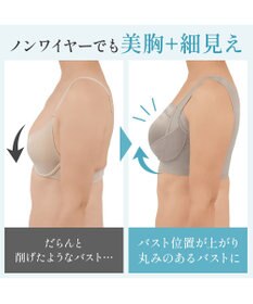 BRADELIS New York 【BRADELIS NewYork peace】楽なのにバストアップブラ24 ノンワイヤーでしっかりバストアップ 補正ブラ ブラジャー DB124103