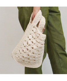 UNBILLION cachecache 柄編みショッパーミニトート