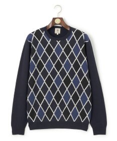 J.PRESS MEN 【Australian Merino Wool】インターシャクルー ニット