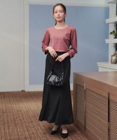 Tiaclasse 【洗える】カットツイルマーメイドスカート