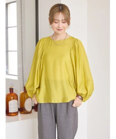 AMERICAN HOLIC 袖ボリュームシアーブラウス