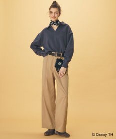 ANY 【ディズニー】ミッキーマウス／フェイクレザースクエアポーチ