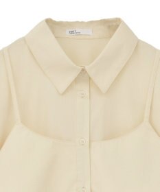 CRAFT STANDARD BOUTIQUE ビスチェレイヤード風シャツ