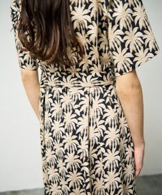 GRACE CONTINENTAL パームモチーフシャツワンピース