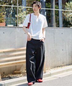 WEGO 【ユニセックス着用ITEM/SMLサイズ展開】エクストラバギーデニムパンツ