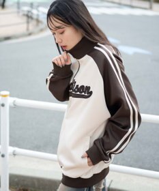 WEGO 【ユニセックス着用ITEM】ラグランライントラックジャケット