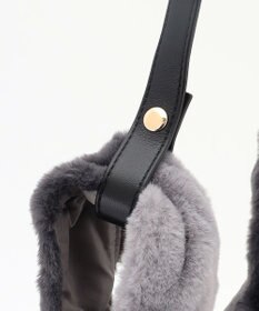 ANY 2WAYバイカラーファーバッグ