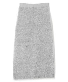 uncrave ヘアリー ラメ ニット スカート（uncrave WHITE）