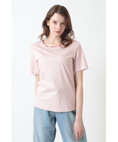 DAKS チェック スパンコール Tシャツ