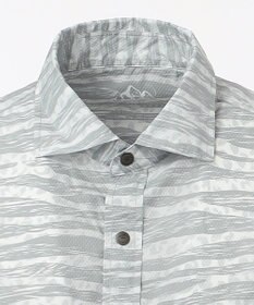 JOSEPH ABBOUD MOUNTAIN エンボスサファリカモ 半袖シャツ