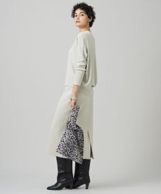 ICB 【洗える】 クロスコンビ ニットスカート