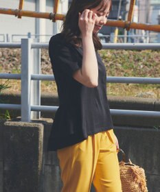 Feroux 【UVケア】バックペプラムチュニック Tシャツ