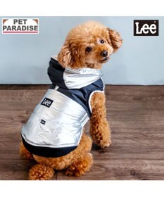 PET PARADISE Lee フード付 綿入れベスト 《シルバー》 小型犬