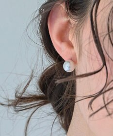 Phoebe 〈金属アレルギー対応〉3wayハートパヴェビジューパールキャッチピアス/シルバー