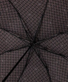 MOONBAT 【耐風】FURLA(フルラ) 折りたたみ傘 モノグラム 8本骨 大きめ55cm 日本製