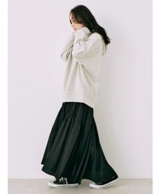 earth music&ecology スウェットルーズパーカー